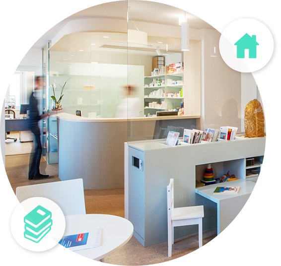 Ärzte Spezialisten Circle Marktplatz Symbolbild